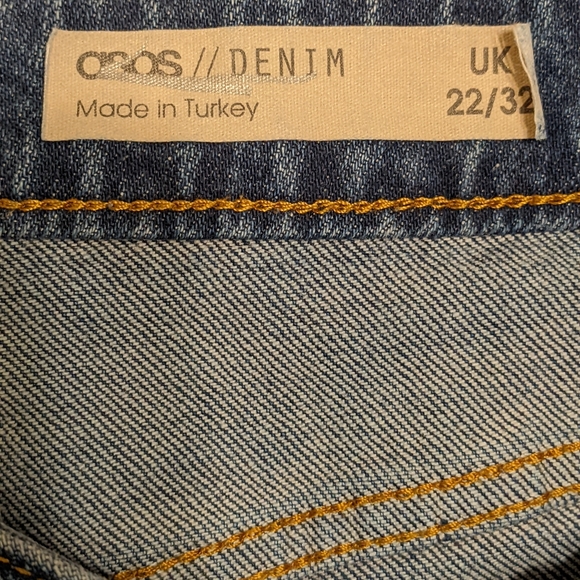 ASOS Blue Jeans Size 22 waist 32 - Picture 4 of 4
